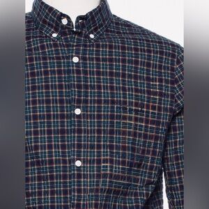Men's Plaid Button-Down Shirt.Band of Outsiders
